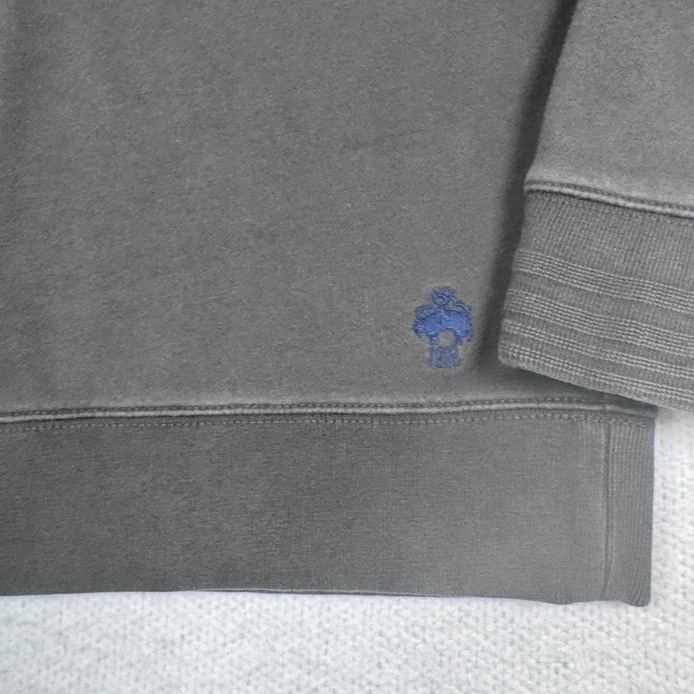 Brooks Brothers Red Fleece‎ Pullover 1/4 Zip Mens Large Green/Gray Logo